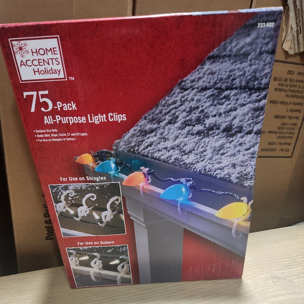 Home Accents Holiday 75-Pack All Purpose Light Clips